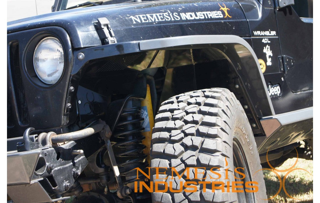 
                  
                    Jeep TJ/TJ Unlimited Fender Crawler Replacement And Overlay Flare Bare 4.5 Inch Nemesis Industries
                  
                