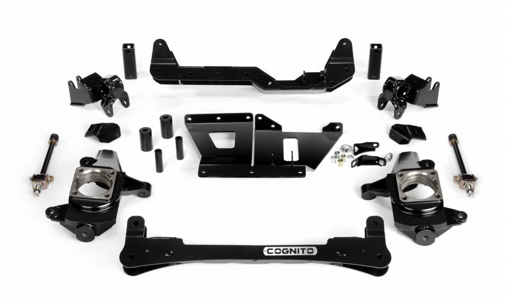 Cognito 4-6 Inch Non-Torsion Bar Drop Front Suspension Lift Kit For 01-10 Silverado/Sierra 1500HD-3500HD 2WD 01-13 2500 2WD Suvs