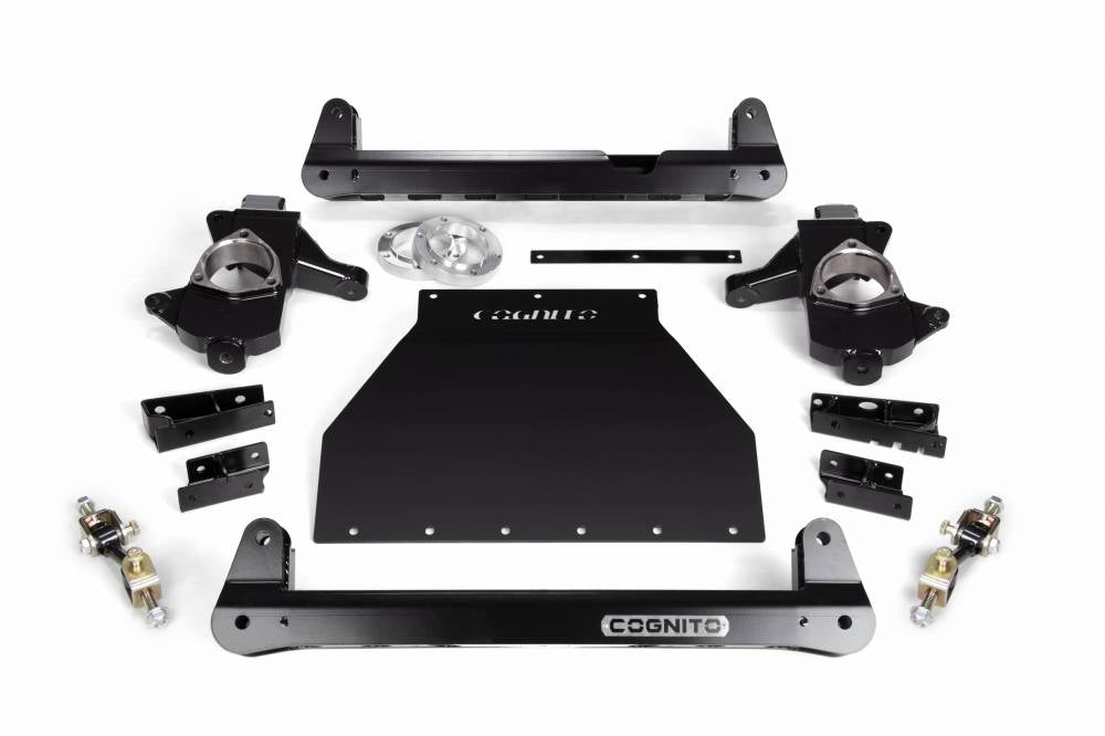 Cognito 4-6 Inch Front Suspension Lift Kit For 14-18 Silverado/Sierra 1500 4WD SUVS With OE Cast Steel Upper Lower Control Arms