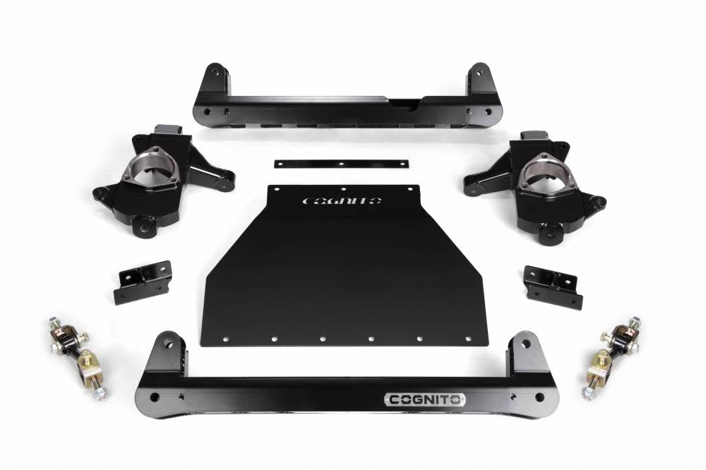 Cognito 4-6 Inch Front Suspension Lift Kit For 14-18 Silverado/Sierra 1500 2WD SUVS With OE Cast Steel Upper Lower Control Arms