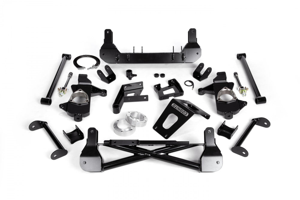 Cognito 7-9 Inch Front Suspension Lift Kit For 07-13 Silverado/Sierra 1500 4WD W/Oe Cast Steel Upper/Lower Control Arms Non-Stabilitrak