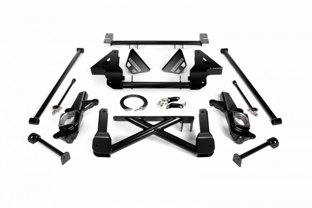 Cognito 10-12 Inch Front Suspension Lift Kit For 01-07 Silverado/Sierra 1500HD-3500HD 2WD 01-13 2500 Thread OE Brake Lines