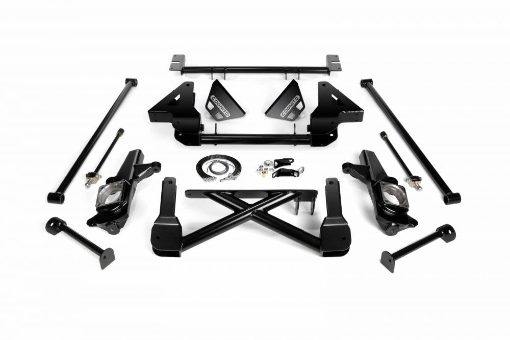 Cognito 10-12 Inch Front Suspension Lift Kit For 07-10 Silverado/Sierra 2500HD/3500HD 2WD 07-13 2500 2WD Suvs Metric Thread OE Brake Lines