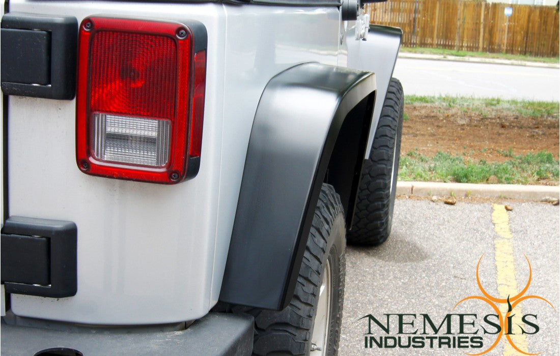 
                  
                    Jeep JK 2/4 Door Notorious Rear Fender Flare W/Skeletos 07-18 Wrangler JK Nemesis Industries
                  
                