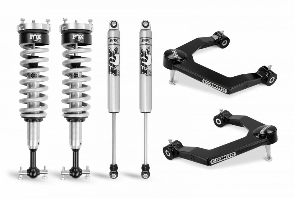 Cognito 3 Inch Performance Ball Joint Leveling Kit With Fox Ps Coilover 2.0 IFP For 19-20 Silverado/Sierra 1500