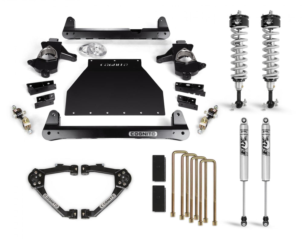 Cognito 4-Inch Performance Lift Kit With Fox PS IFP 2.0 Shocks For 07-18 Silverado/ Sierra 1500 2WD/4WD With OEM Cast Steel Cont