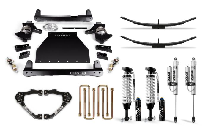 Cognito 4-Inch Elite Lift Kit With Fox FSRR Shocks For 14-18 Silverado/ Sierra 1500 2WD/4WD With OEM Stamped Steel/ Cast Aluminu