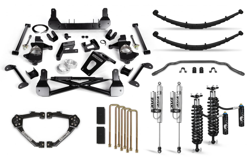 Cognito 7-Inch Elite Lift Kit with Fox FSRR Shocks For 07-18 Silverado/Sierra 1500 2WD/4WD With OEM Stamped Steel/Cast Aluminum