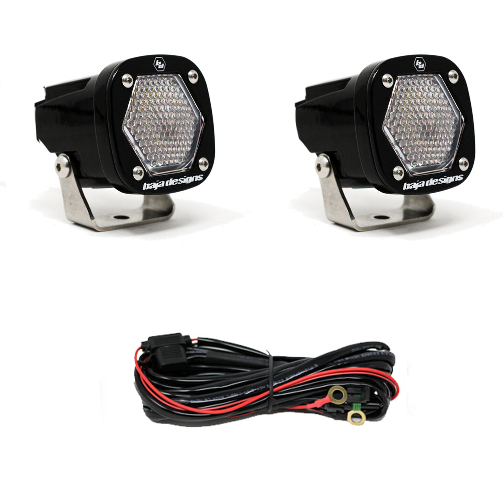 S1 LED Light with Mounting Bracket Pair Baja Designs