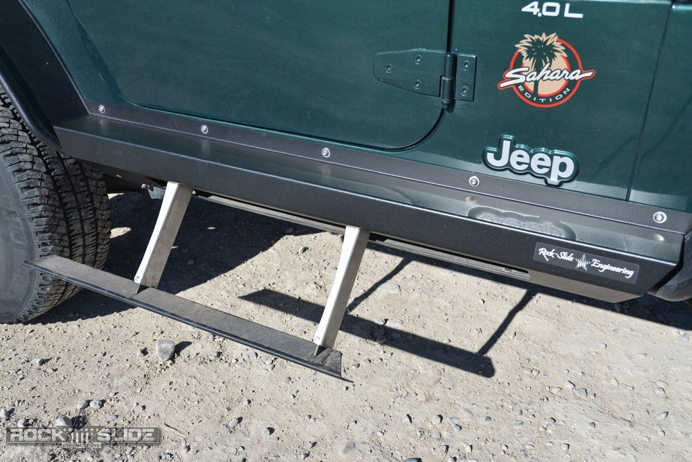 
                  
                    Step Slider Kit for 97-06 Jeep Wrangler TJ Rock Slide Engineering
                  
                