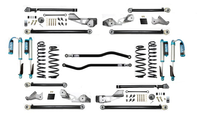 Jeep JLU 2.5 Inch Long Arm High Clearance Plus 18-Pres Wrangler JLU with EVO SPEC King 2.5 Shocks EVO Mfg