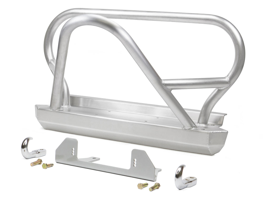 Jeep Bumper Boulder Stinger Grill Guard 87-95 Wrangler TJ, LJ Front Aluminum Bare GenRight