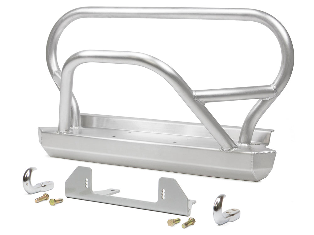 Jeep Bumper Trail/Grill Guard 87-95 Wrangler YJ Front Aluminum Bare GenRight