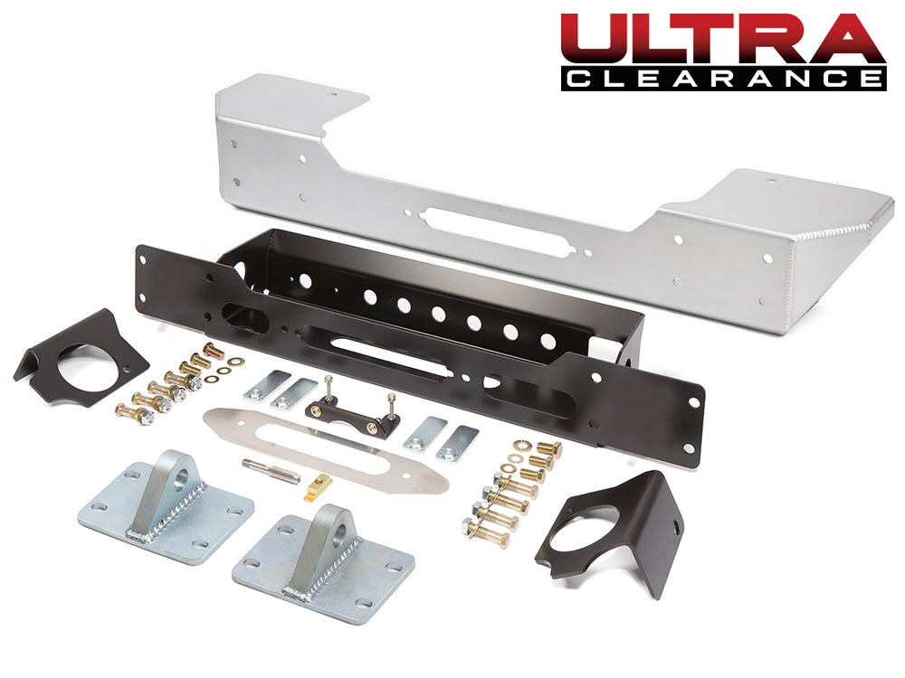 Jeep Bumper Stubby Ultra Clearance 07-Pres Wrangler JK, JKU Front Aluminum Bare GenRight