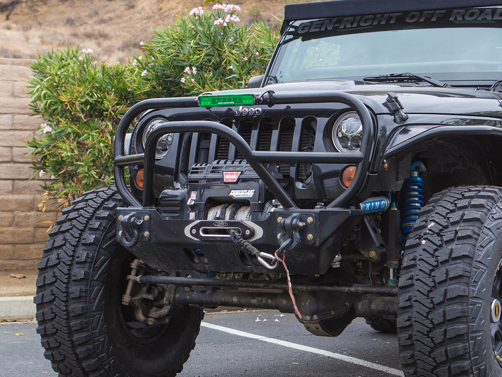 
                  
                    Jeep Bumper Trail/Grill Guard 07-Pres Wrangler JK, JKU Front Steel Bare GenRight
                  
                