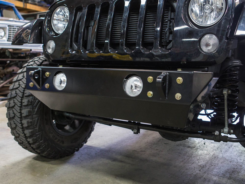 
                  
                    Jeep Bumper Fusion 07-Pres Wrangler JK, JKU Front Steel Black GenRight
                  
                