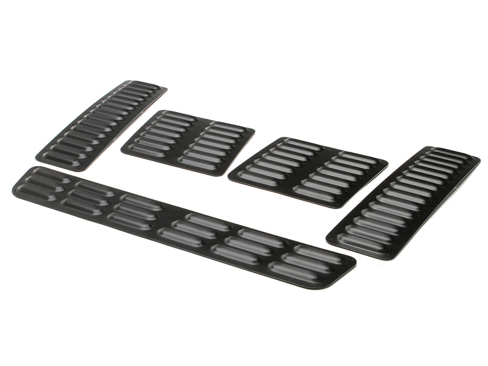 Jeep Hood Louver 5 PC Black Powder Coat GenRight