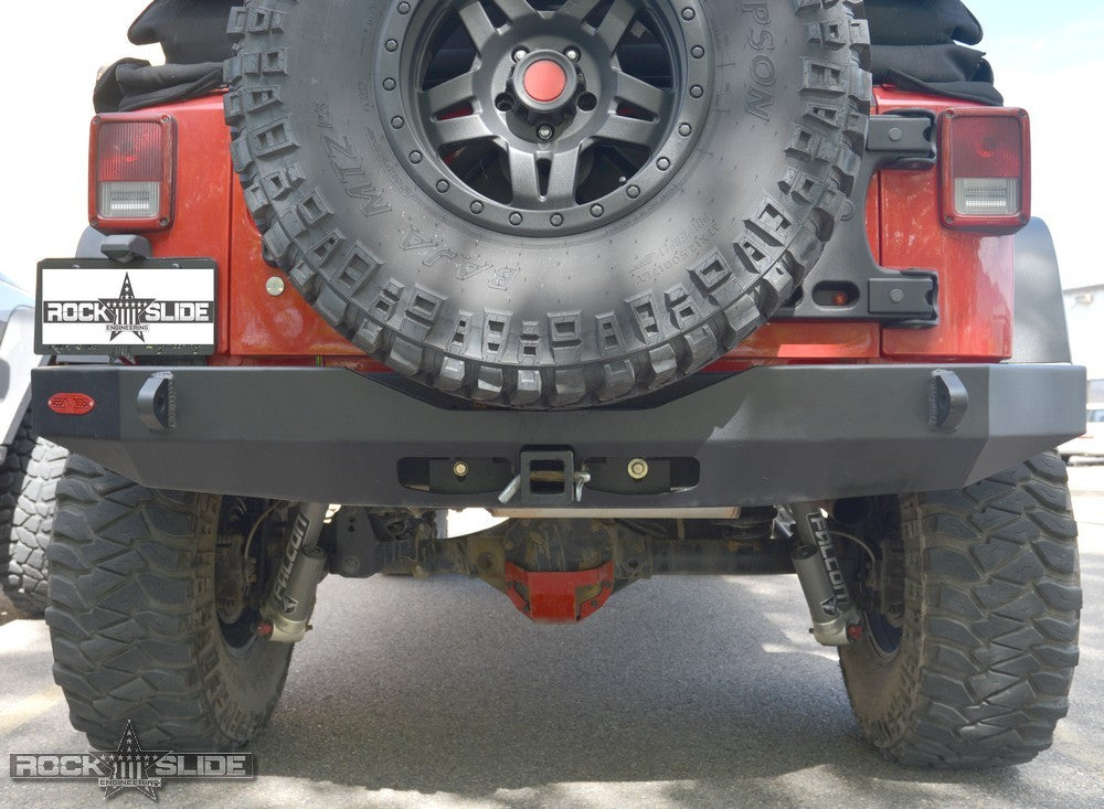 Jeep JK Full Rear Bumper For 07-18 Wrangler JK No Tire Carrier Rigid Series Rock Slide Engineering